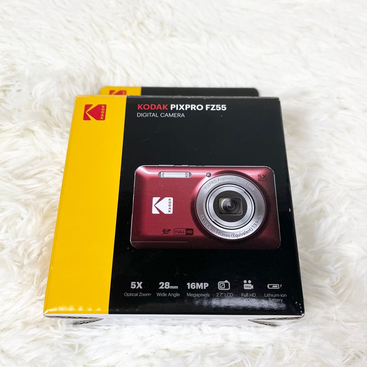 付属品完備/美品】Kodak PIXPRO FZ55 コンパクトデジタルカメラ 赤