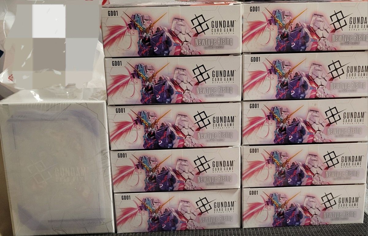 未開封テープ付き10BOX ガンダムカードゲーム Newtype Rising GD01