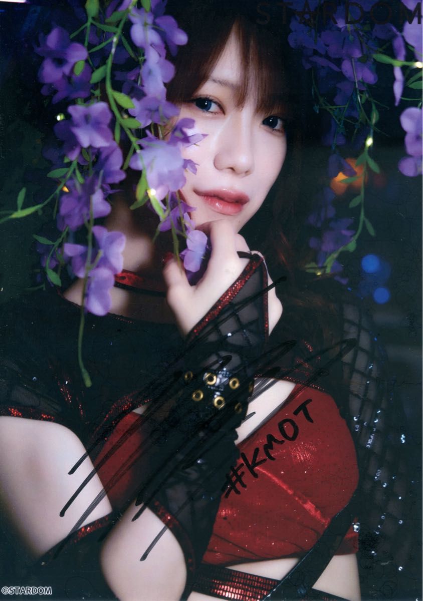 鹿島沙希 直筆サイン入りポートレート スターダム 女子プロレス