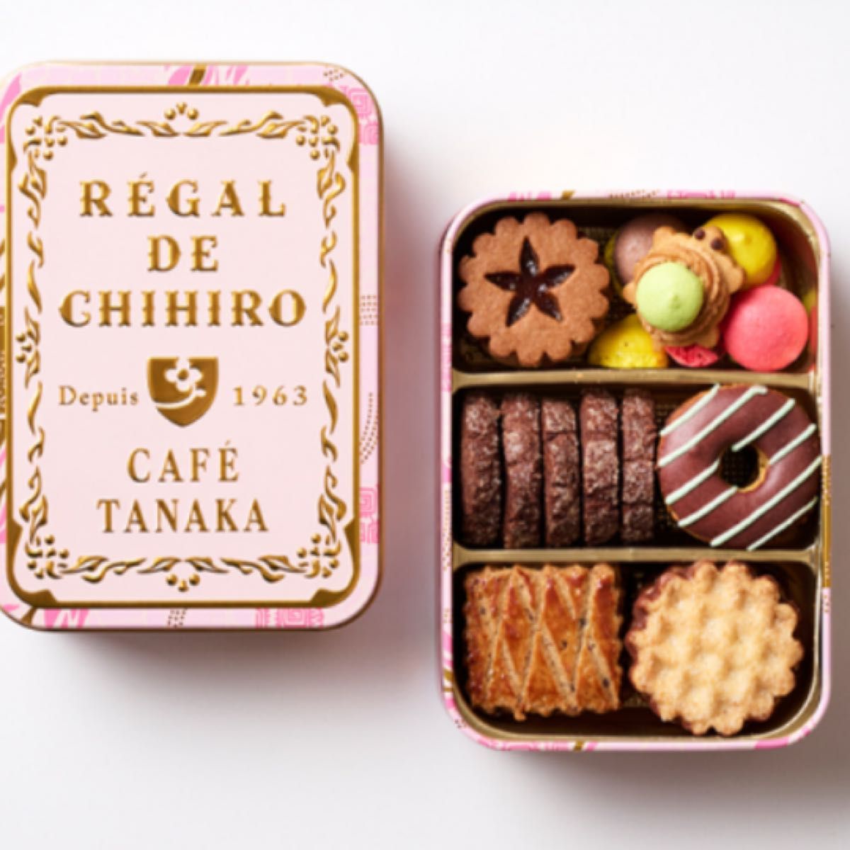 梅田阪急 カフェタナカ クッキー缶とボールアンドチェーンエコバッグ