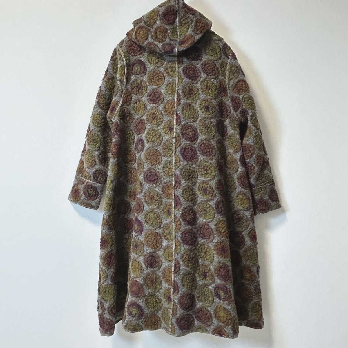 koibito misaki コイビトミサキ】イタリア製 圧縮ウール コート ドット