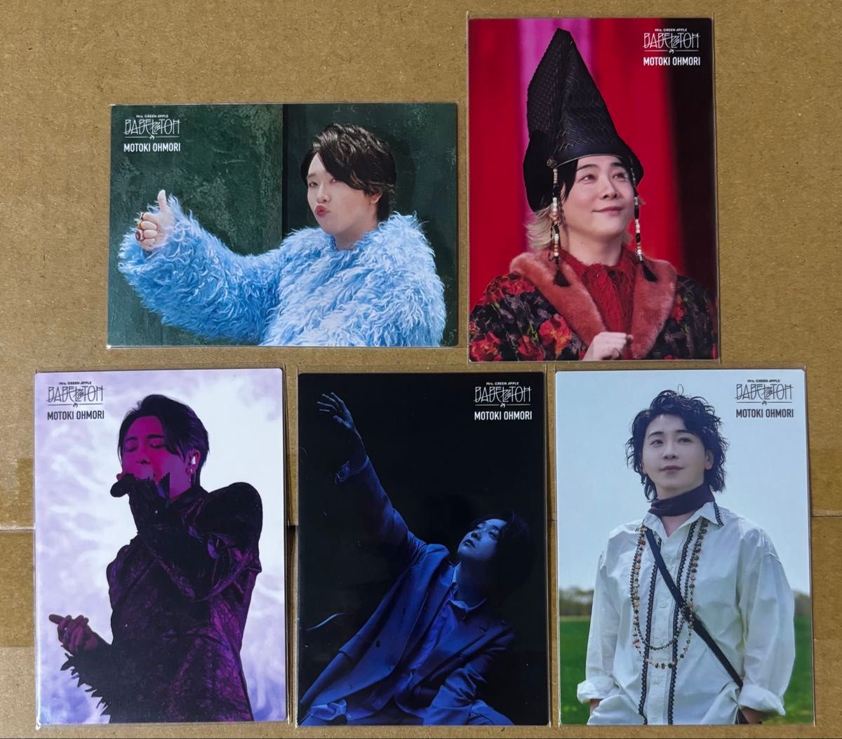 ミセスグリーンアップル バベルの塔 フォトカード 大森元貴 5枚セット