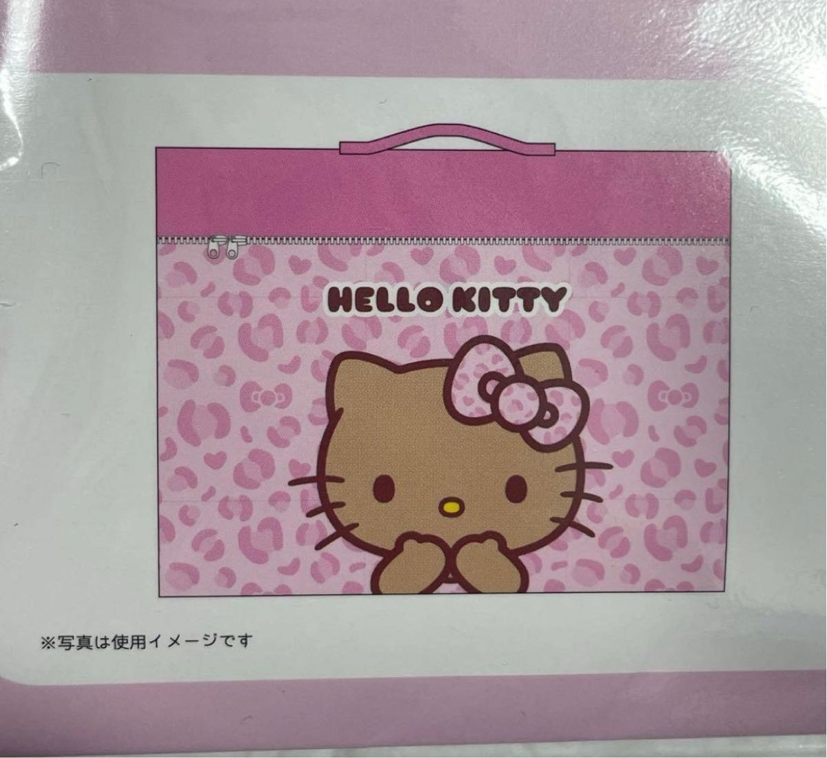 新品 ハローキティ フタ付き収納ボックス ヒョウ柄 ピンク ギャル