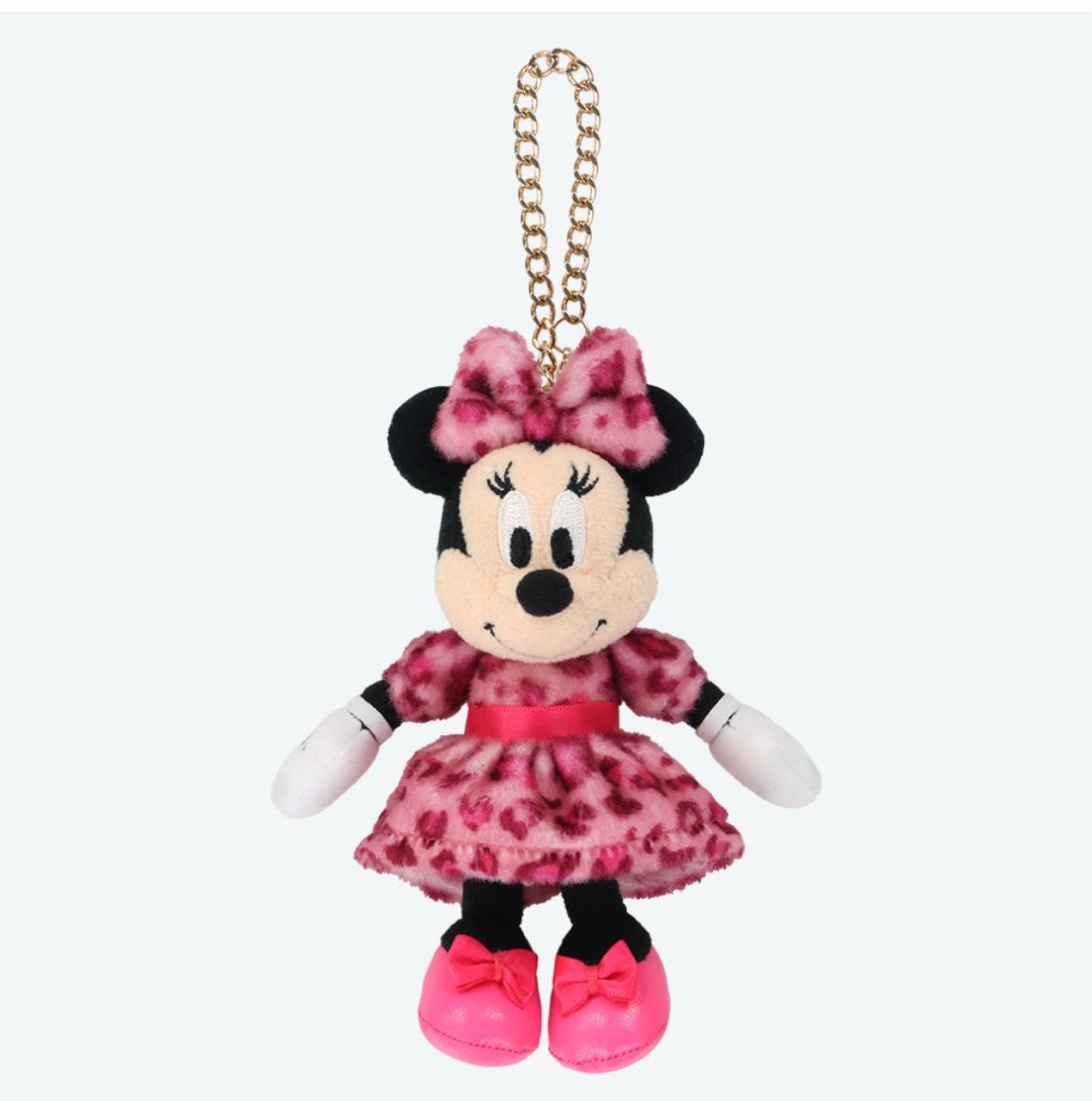 ディズニー ミニー ぬいぐるみキーチェーン ヒョウ柄 ピンク｜Yahoo
