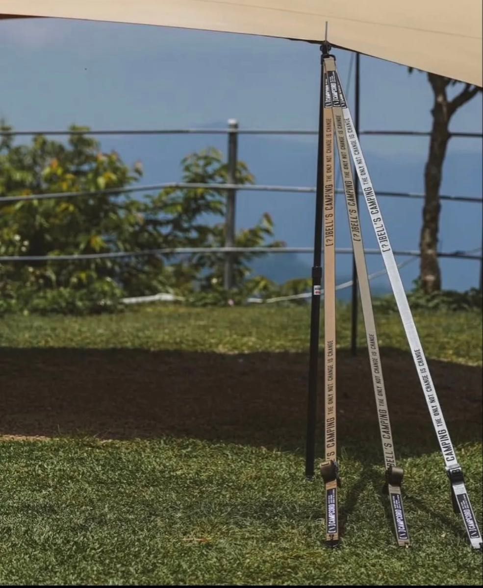 CAMPCORD 機能ガイロープ 台湾ガレージ グレー 2本セット｜Yahoo