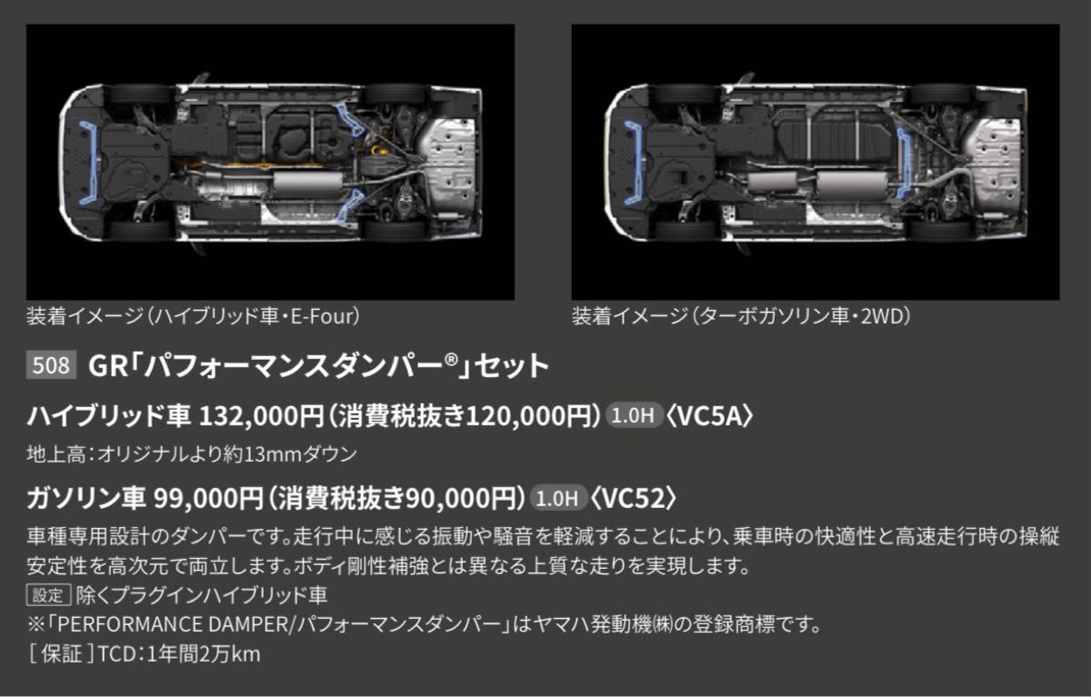 トヨタ 40系 アルファード ヴェルファイア GR パフォーマンスダンパー