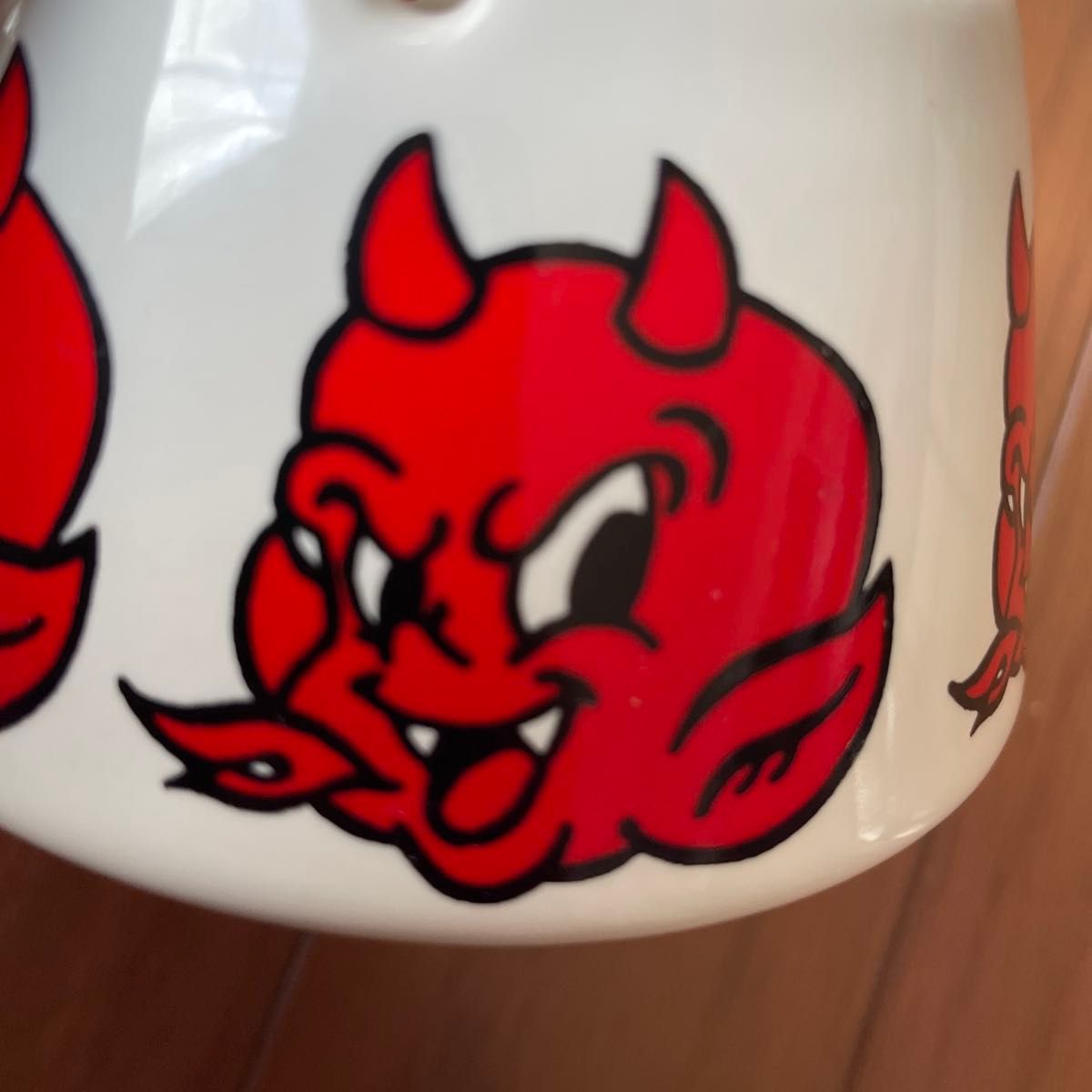 超希少 クリームソーダ ピンクドラゴン レッドデビル 灰皿 レッド 陶器