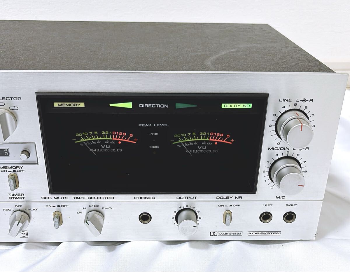 希少AKAI アカイ ステレオカセットデッキ GXC-735D 昭和レトロ ☆AKAI