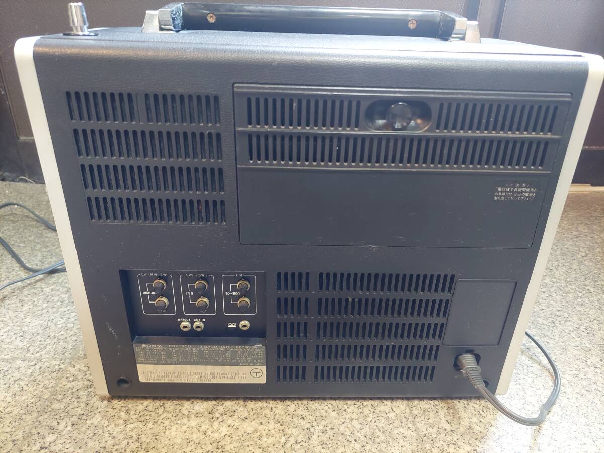 SONY CRF-200 13バンド レシーバー 電源ケーブル付 ジャンク品 Sony