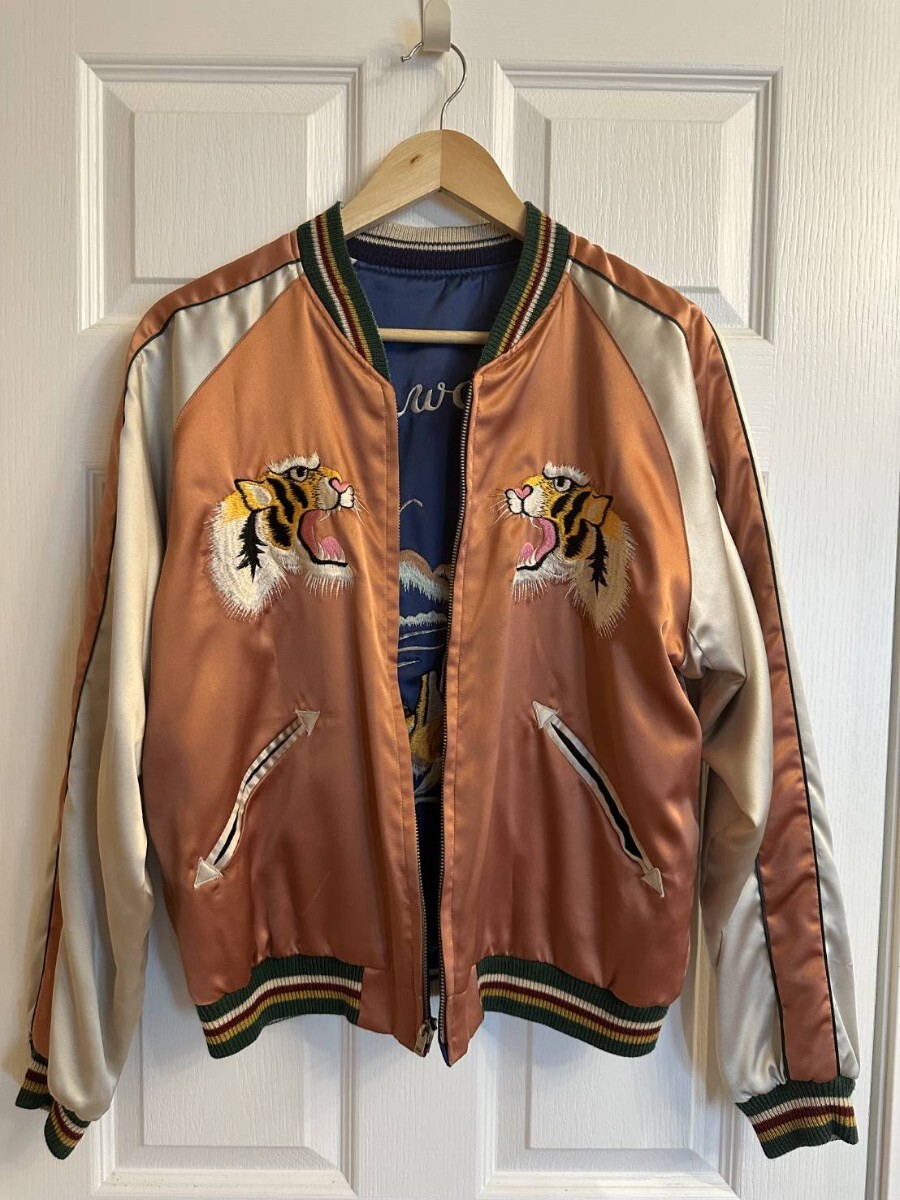 テーラー東洋 リバーシブル スカジャン タイガー ヤシの木 ハワイ М