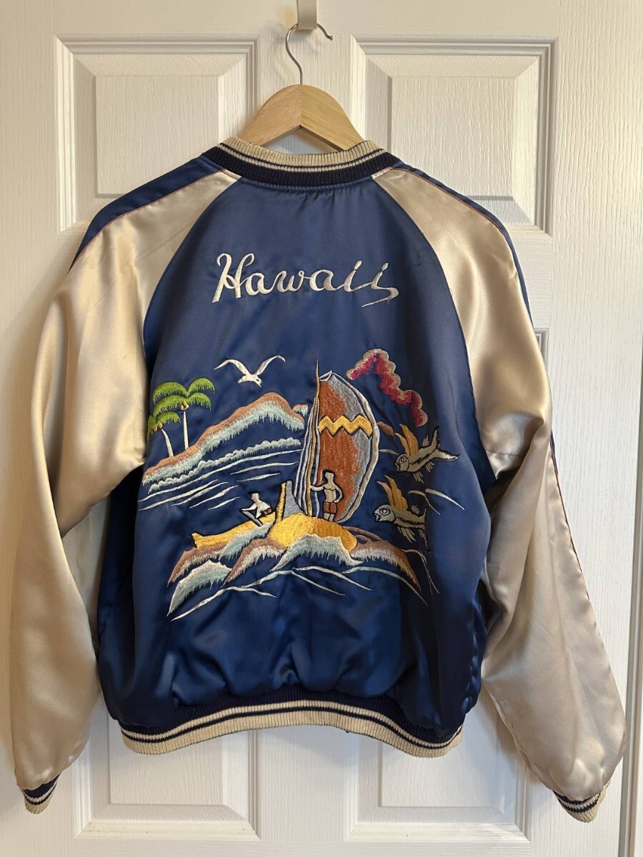 テーラー東洋 リバーシブル スカジャン タイガー ヤシの木 ハワイ М