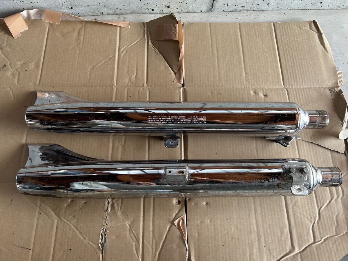 送料無料 FLSTS 1340 純正マフラー フィッシュテール 65655-97 65679