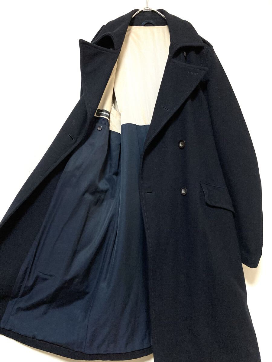 ジルサンダー jil sander ダブルブレスト ウール チェスターコート