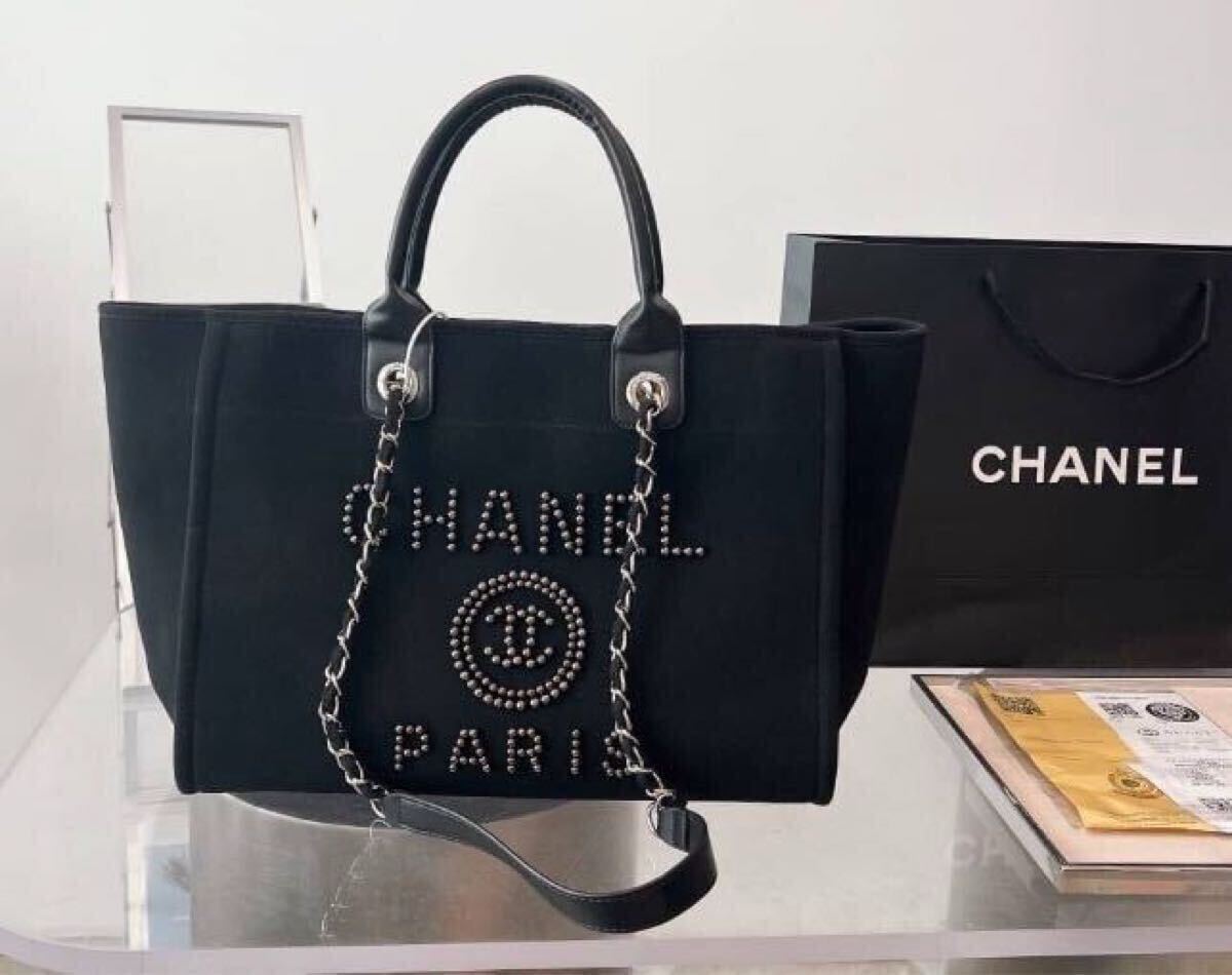 シャネル ノベルティ CHANEL トートバッグ ショルダーバッグ ブラック