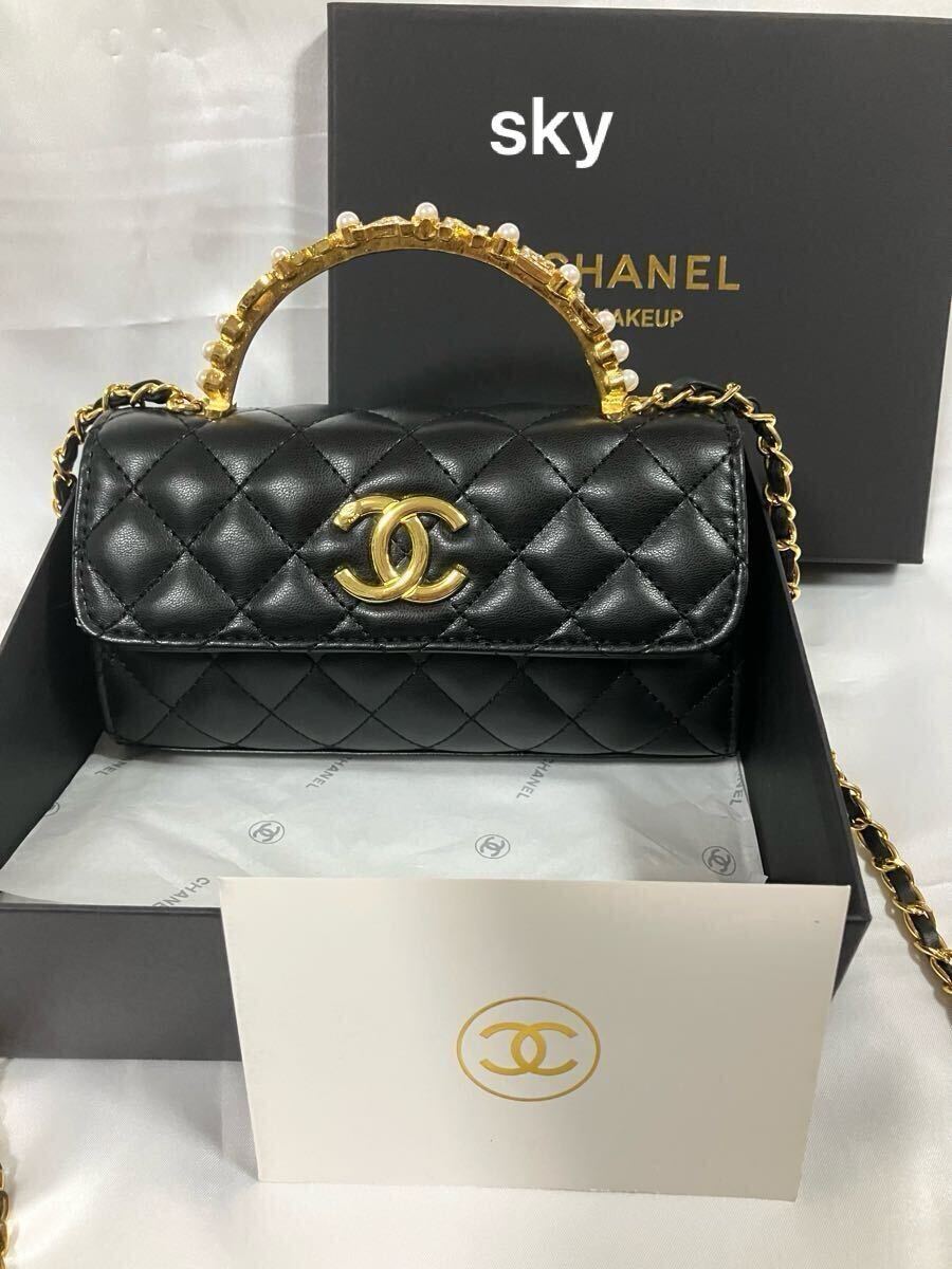 CHANEL シャネル ノベルティ ショルダーバッグ ミニバッグ ゴールド