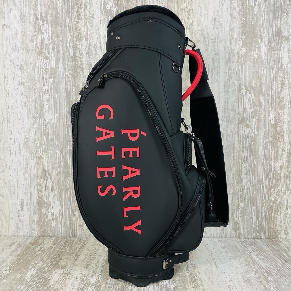PEARLY GATES パーリーゲイツ メゾンロゴ柄 キャディバッグ ゴルフ 美