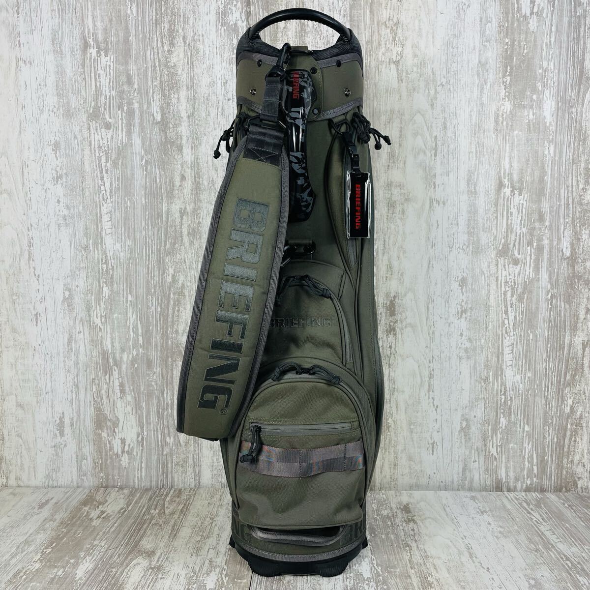 極美品】BRIEFING ブリーフィング CR-5 キャディバッグ RANGER GREEN
