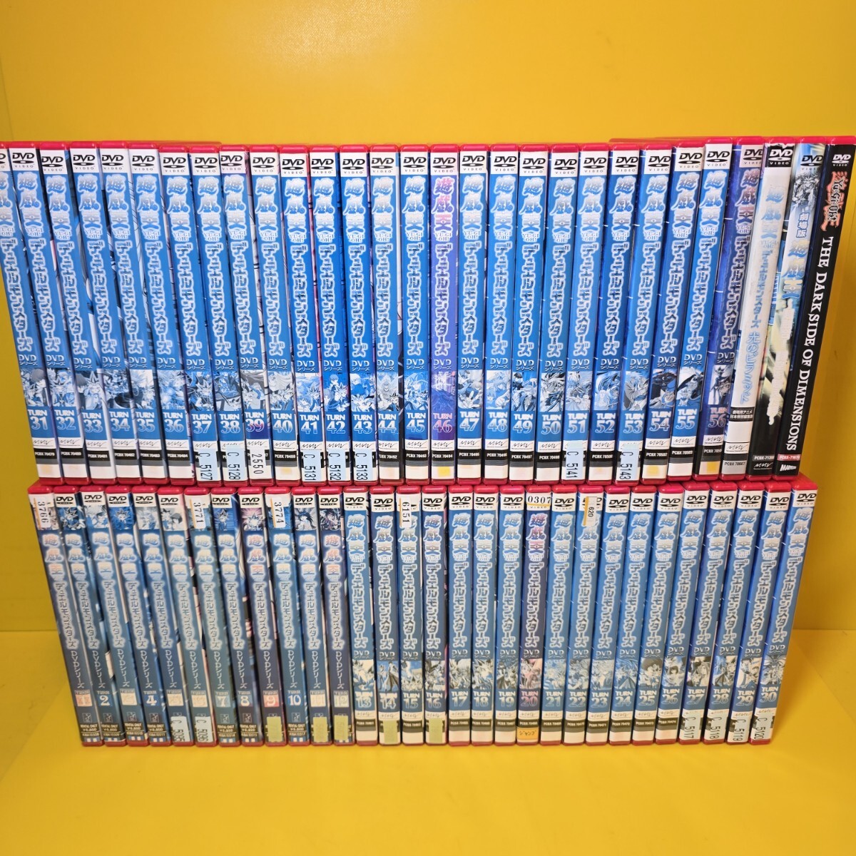 新品ケース交換済 遊戯王デュエルモンスターズ全56巻+劇場版3巻 DVD全