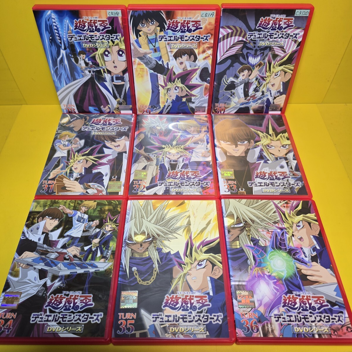 新品ケース交換済 遊戯王デュエルモンスターズ全56巻+劇場版3巻 DVD全