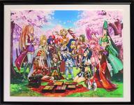 原画イラストボード 付属品付)戦国乙女 最も安い アートフレーム 花見