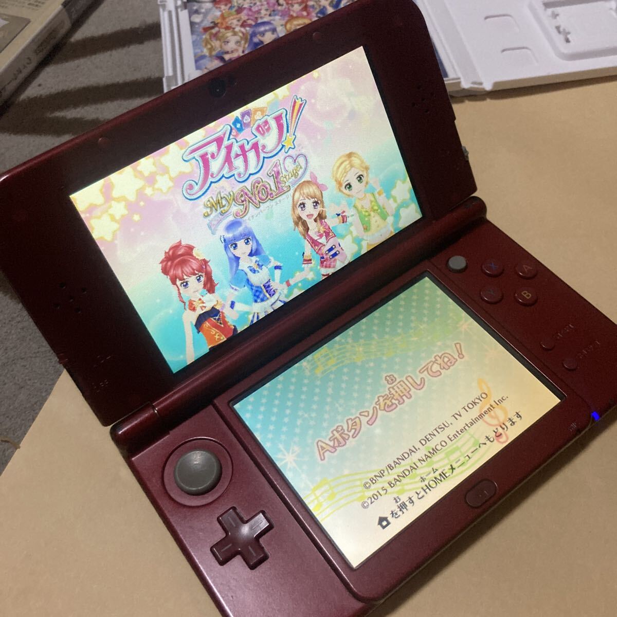 送料無料 3DS アイカツ My No 1 Stage ハガキ QRコード ニンテンドー