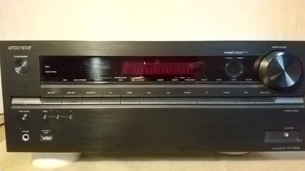 ONKYO TX-NR646 AVアンプ リモコン付き ジャンク ONKYO TX-NR646 AV