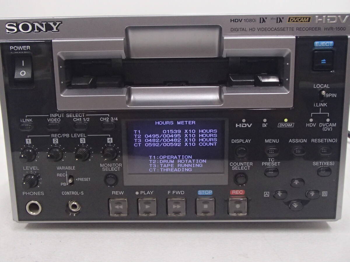 Yahoo!オークション - SONY/ソニー HVR-1500 HDVレコーダー 通電確認