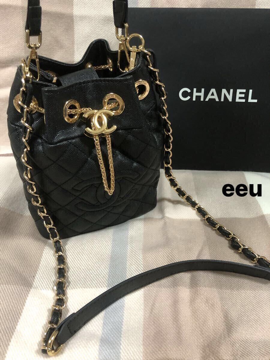 CHANEL シャネル ノベルティ デニム ショルダーバッグ 巾着ショルダー