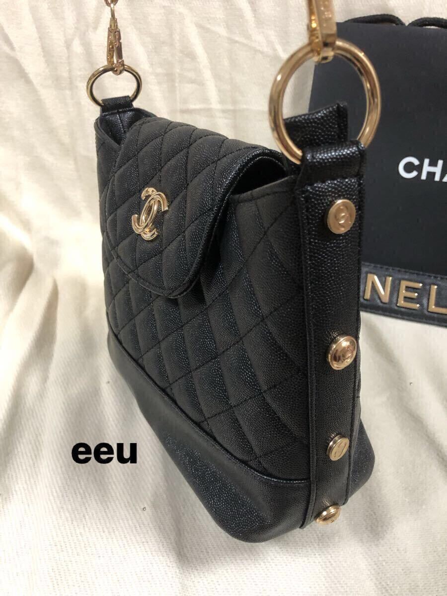 CHANEL シャネル ノベルティ ショルダーバッグ 訳あり 2way チェーン