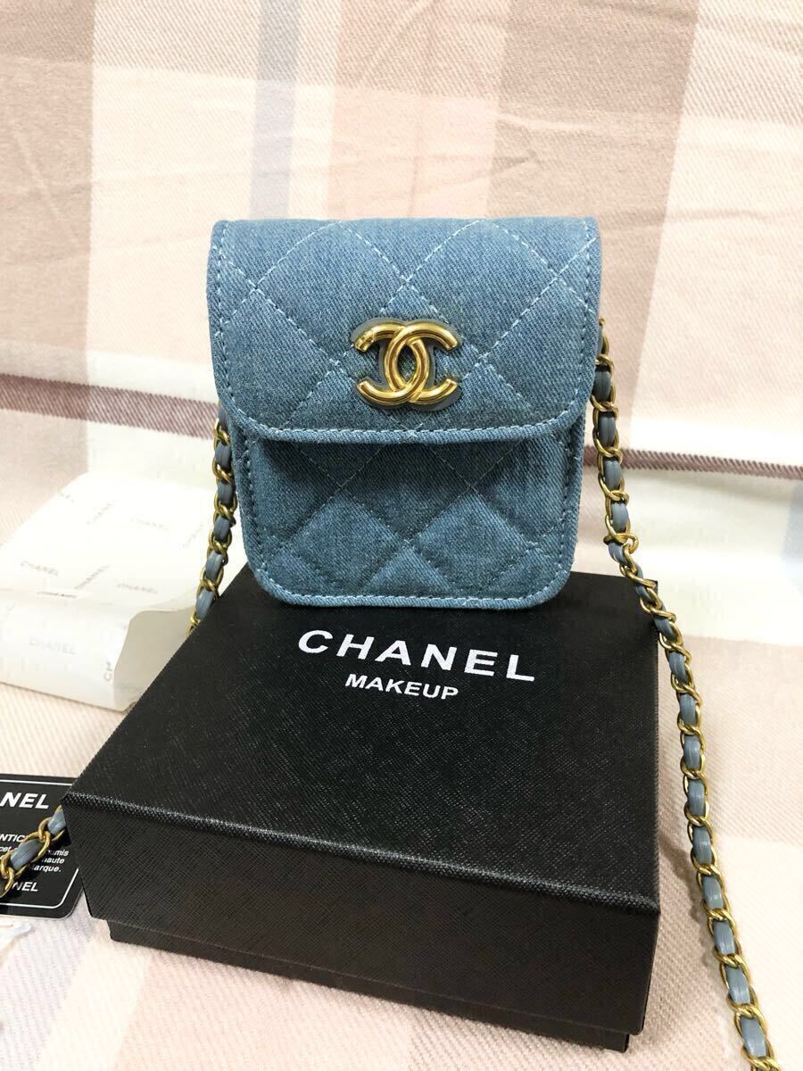 シャネル ノベルティ CHANEL デニム ショルダーバッグ ミニショルダー