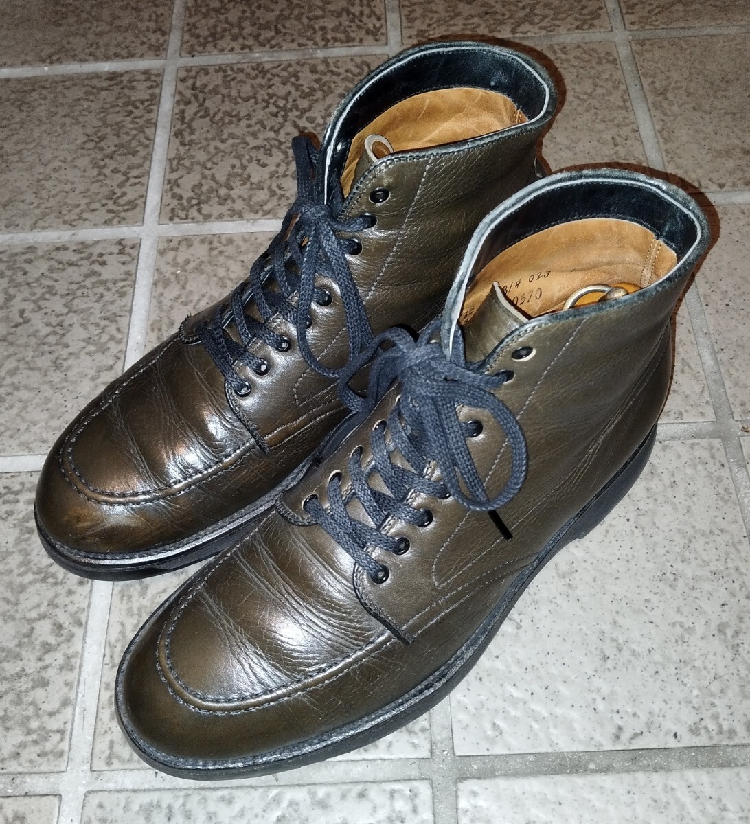 オールデン インディブーツ オリーブグリーン 6 1/2D 希少 格安出品