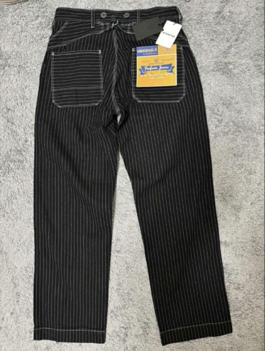 新品未使用】Schott ショット ヒッコリーデニム ブラック サイズ34