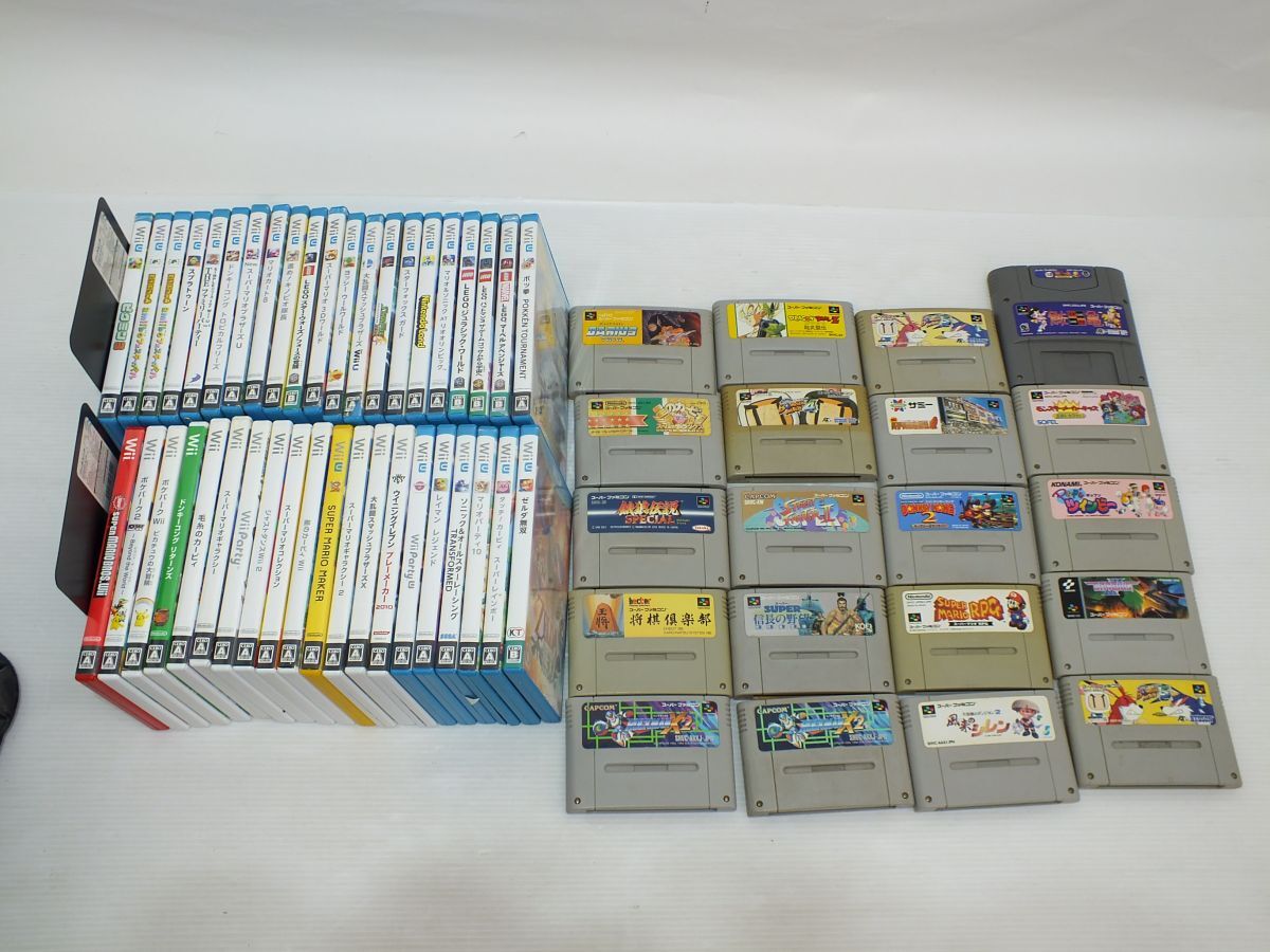ジャンク】ゲーム機・ソフトまとめ スーパーファミコン・wii・wiiU