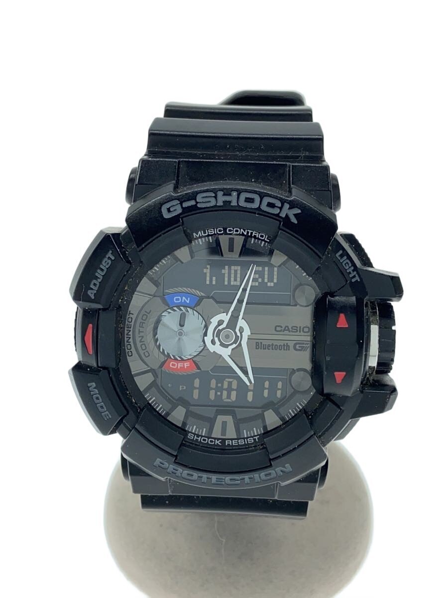 2024 CASIO◇クォーツ腕時計・G-SHOCK/デジアナ/ラバー/SLV/BLK