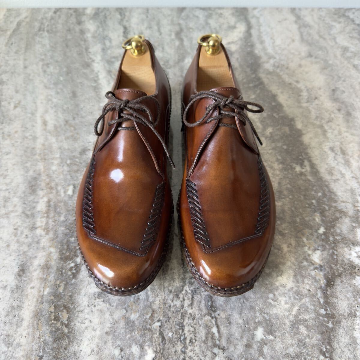 幻の名作 ベルルッティ インディオ パティーヌレザーダービーシューズ