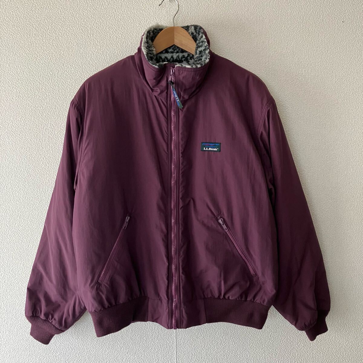 90s USA製 L L Bean Warm Up Jacket エルエルビーン アメリカ製