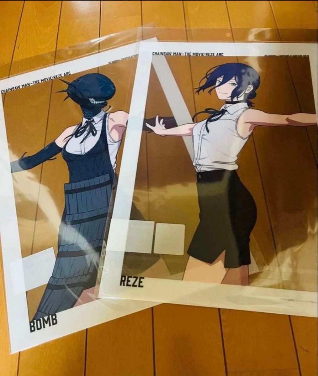 チェンソーマン ベースヤードトーキョー大交流展 クリアポスター立ち絵