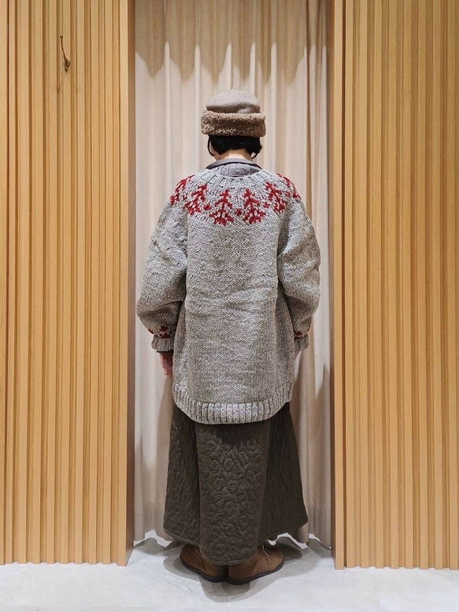 新品 TSUHARU by Samansa Mos2 【ペルーニット】ジャカードニット