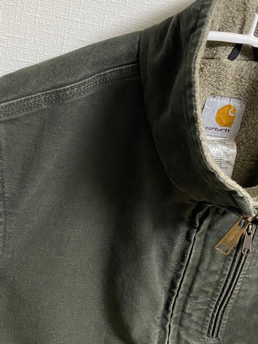 MOSモスグリーン Carhartt カーハート ダック ベスト ボア｜Yahoo