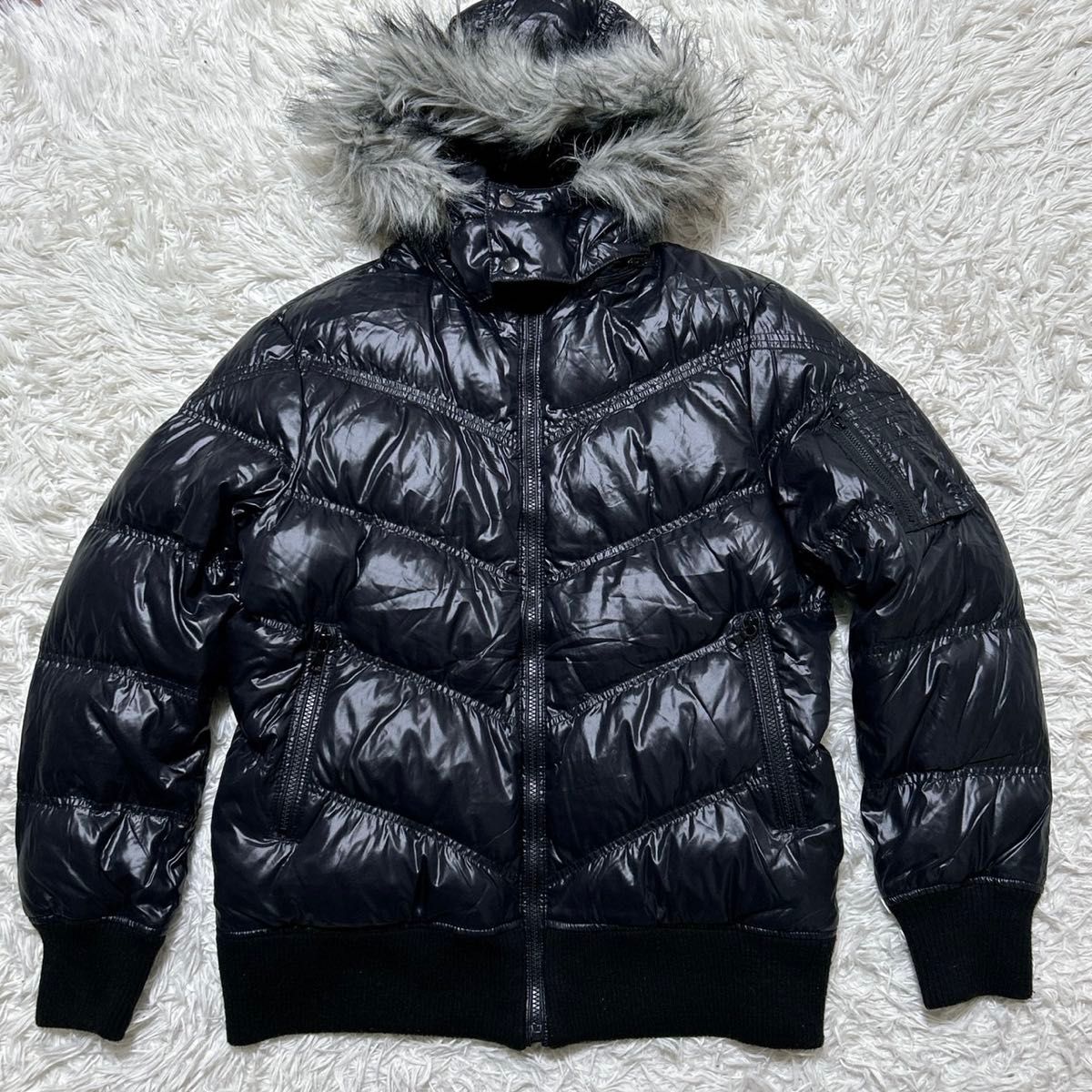 2241】 美品 オールドユニクロ プレミアムダウンジャケットy2k 00s