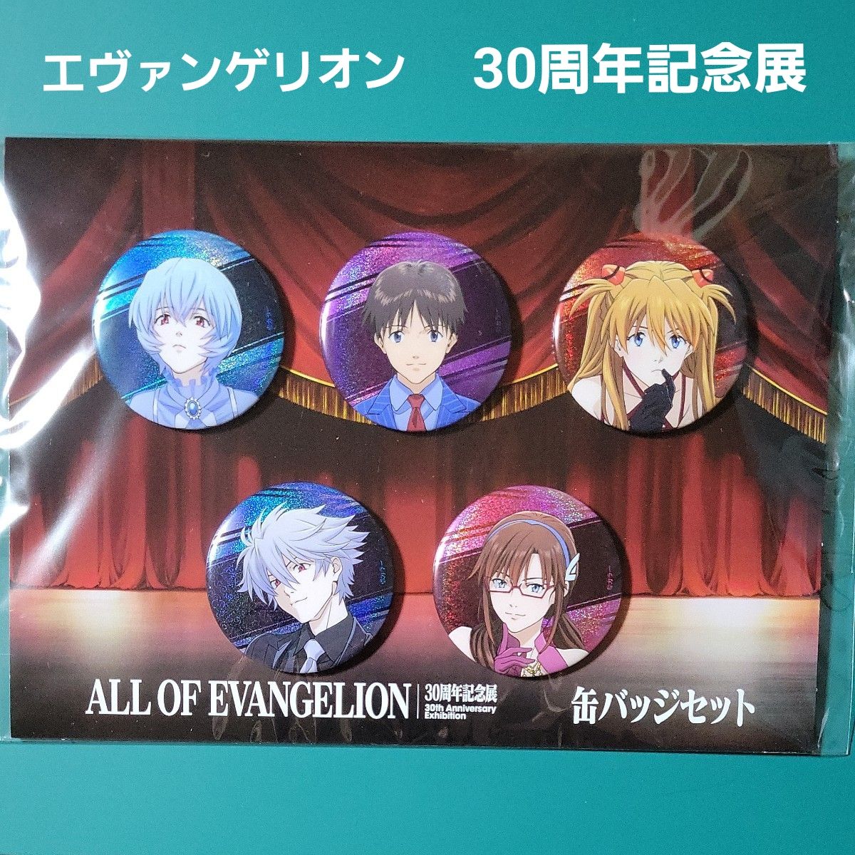 エヴァンゲリオン 30周年記念展 ALL OF EVANGELION 缶バッジセット 渚