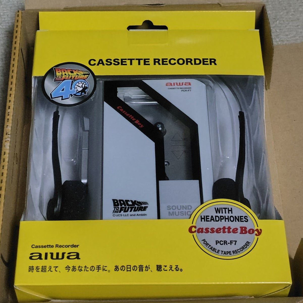 新品 未開封）バックトゥザフューチャー aiwa カセットレコーダー