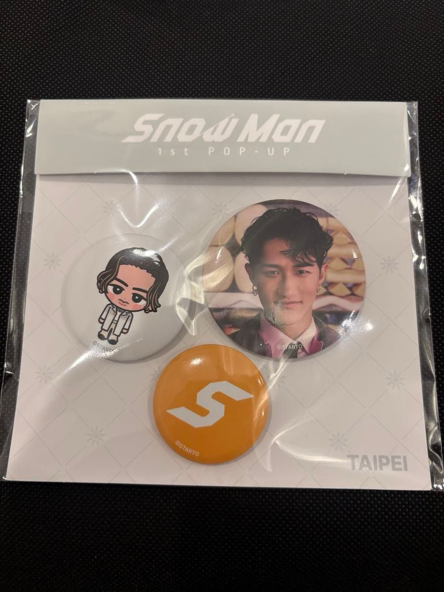 台北限定 SnowMan popup 9人 缶バッジ ＋ フォトガード コンプリート