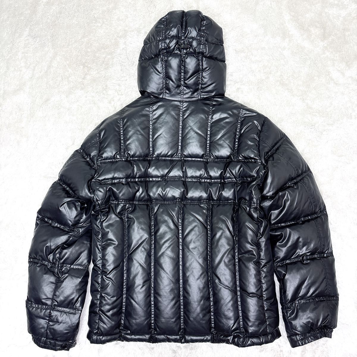 old UNIQLO ダウンジャケット 光沢 y2k 00s 短丈 L ウルトラライト