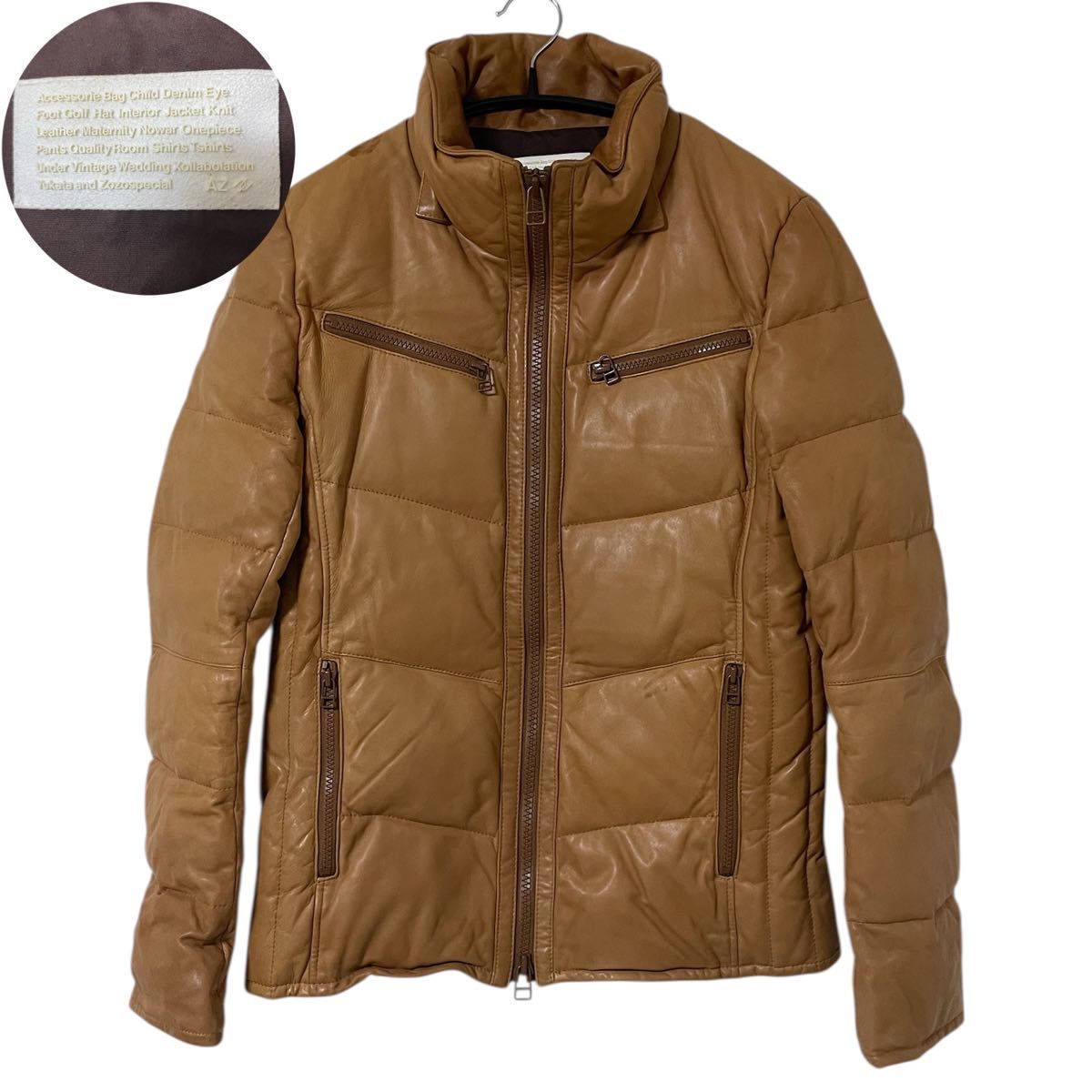 AZ by junhashimoto ジュンハシモト リアルレザーダウンジャケット