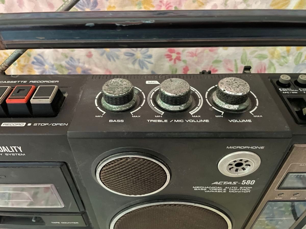 ラジオカセットレコーダー RT-580F 東芝 ACTAS-580 ラジカセ 現状品