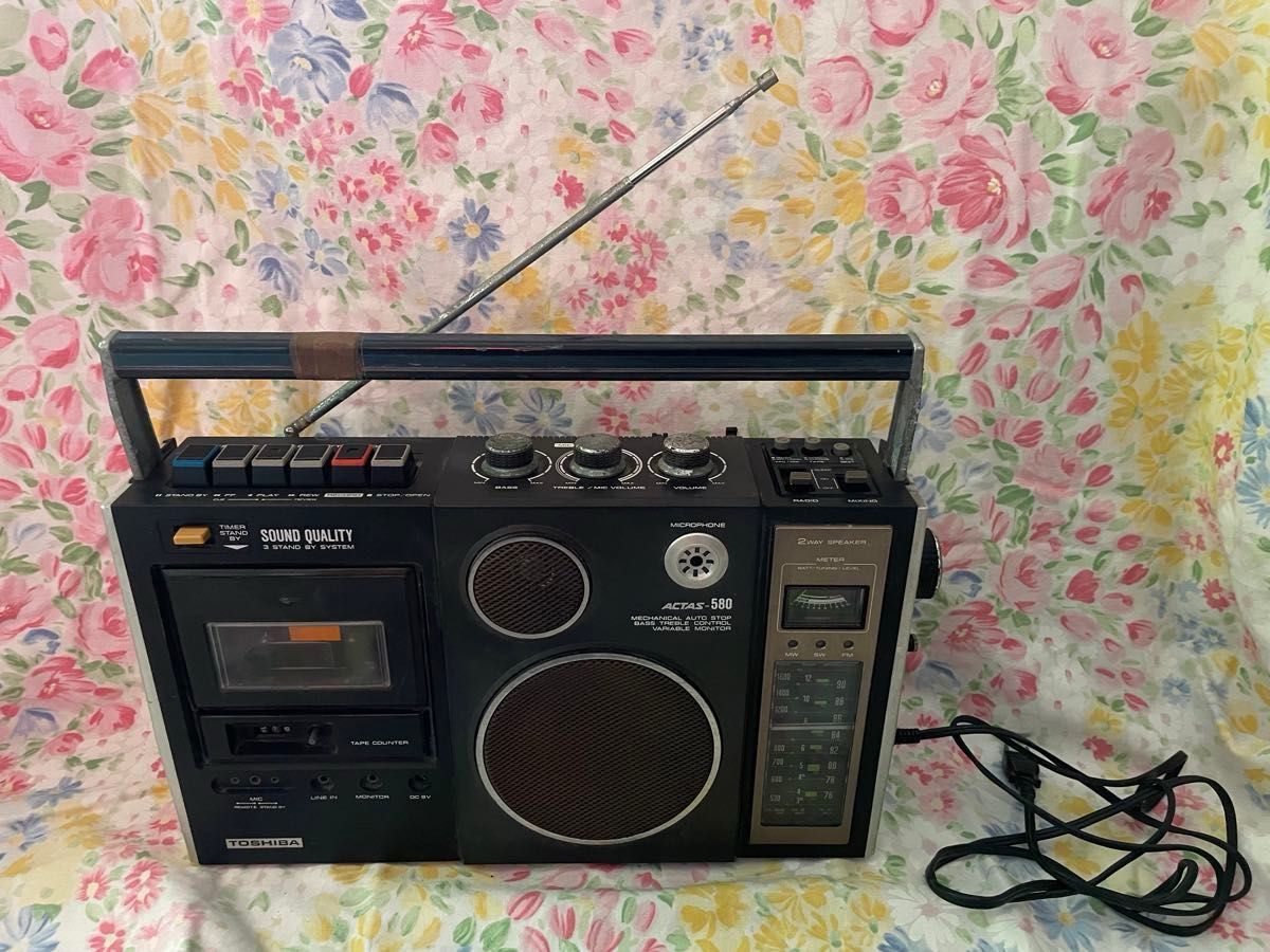 ラジオカセットレコーダー RT-580F 東芝 ACTAS-580 ラジカセ 現状品