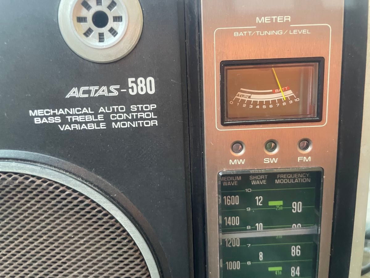 ラジオカセットレコーダー RT-580F 東芝 ACTAS-580 ラジカセ 現状品