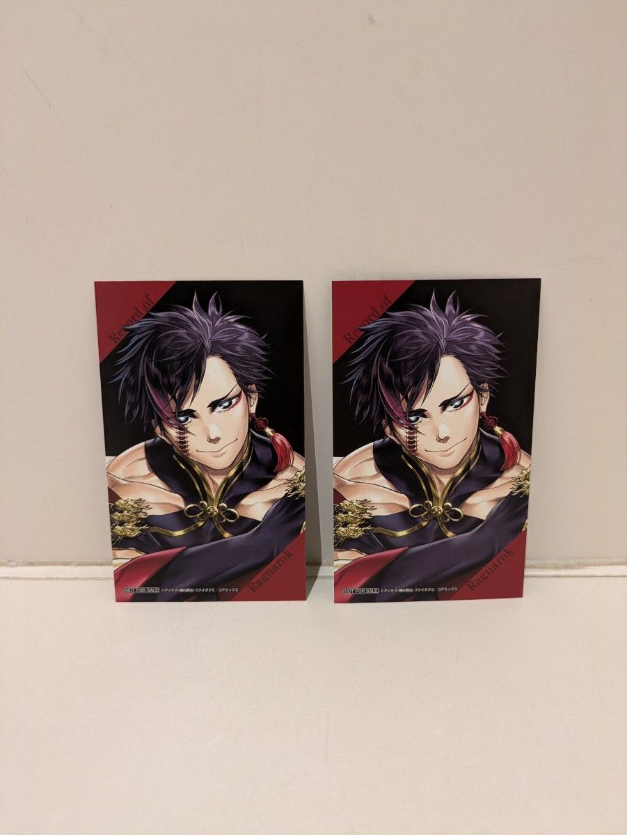 2枚 終末のワルキューレ 特典 始皇帝 フィルム風コレクタブルカード