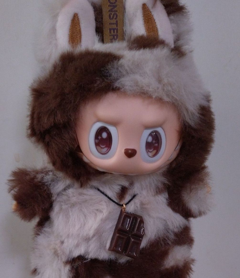 ラブブ labubu らぶぶ マーブル チョコレート ぬいぐるみキーホルダー